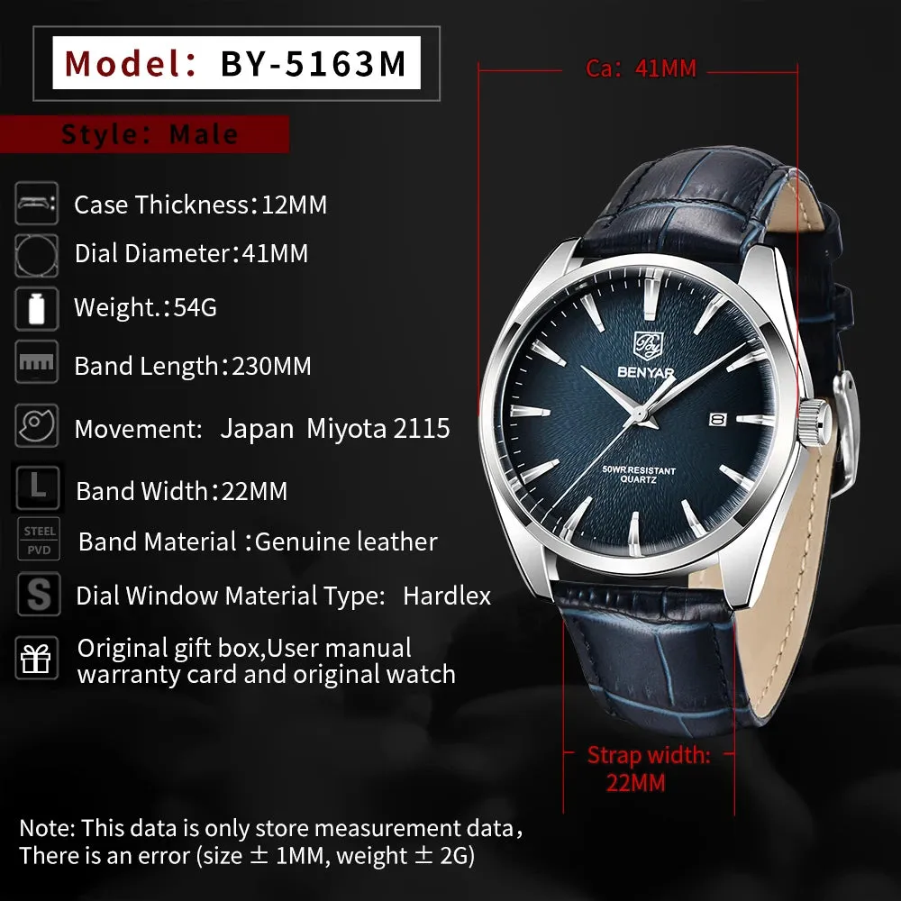 Men's Quartz Watch - Men Sports Waterproof Watch