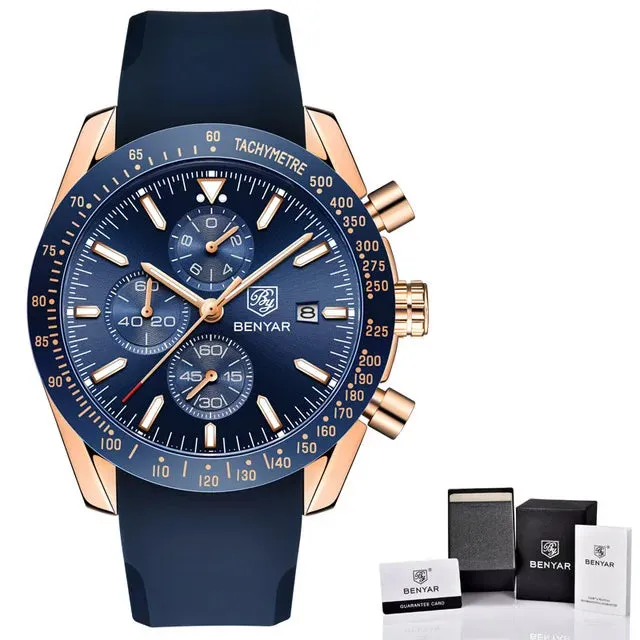 Men's Quartz Watch - Sports Waterproof Watch