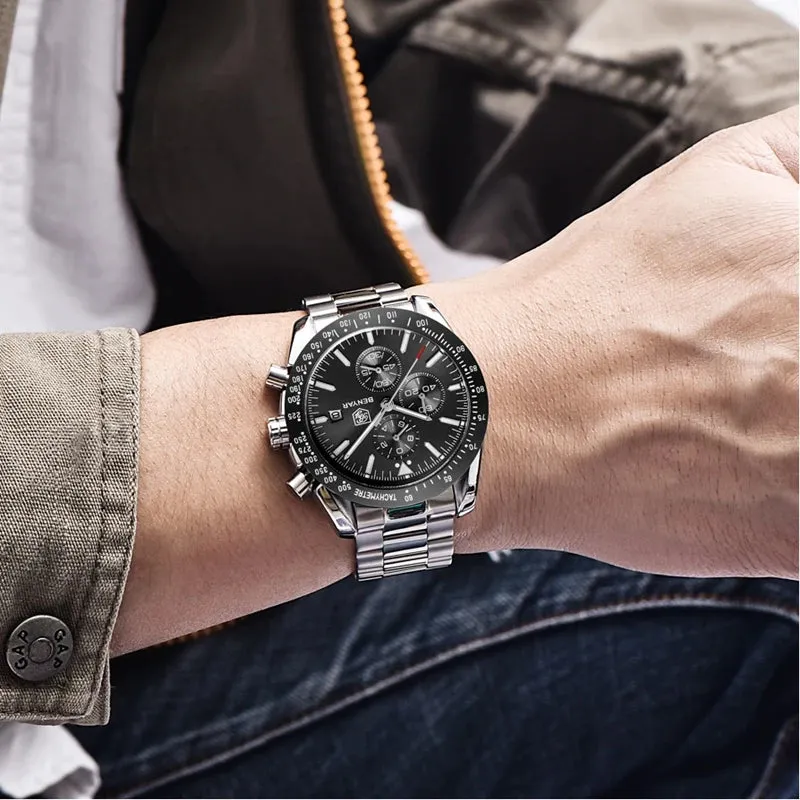 Men's Quartz Watch - Sports Waterproof Watch