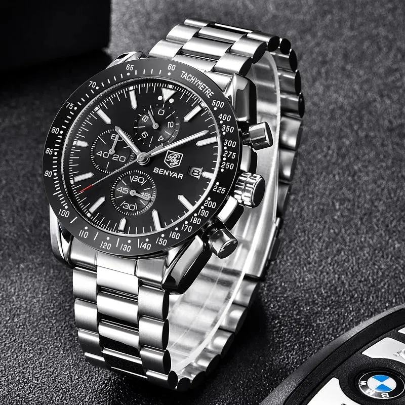 Men's Quartz Watch - Sports Waterproof Watch