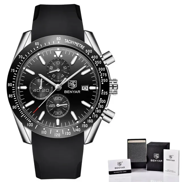 Men's Quartz Watch - Sports Waterproof Watch
