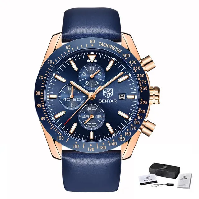 Men's Quartz Watch - Sports Waterproof Watch