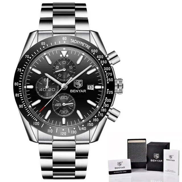 Men's Quartz Watch - Sports Waterproof Watch