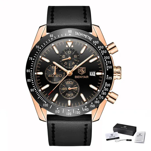 Men's Quartz Watch - Sports Waterproof Watch