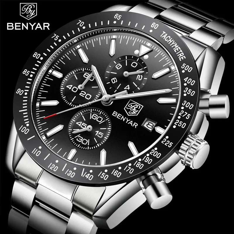 Men's Quartz Watch - Sports Waterproof Watch