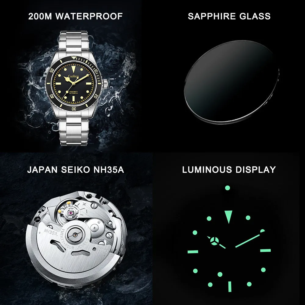 Men's Waterproof Business Mechanical Watch