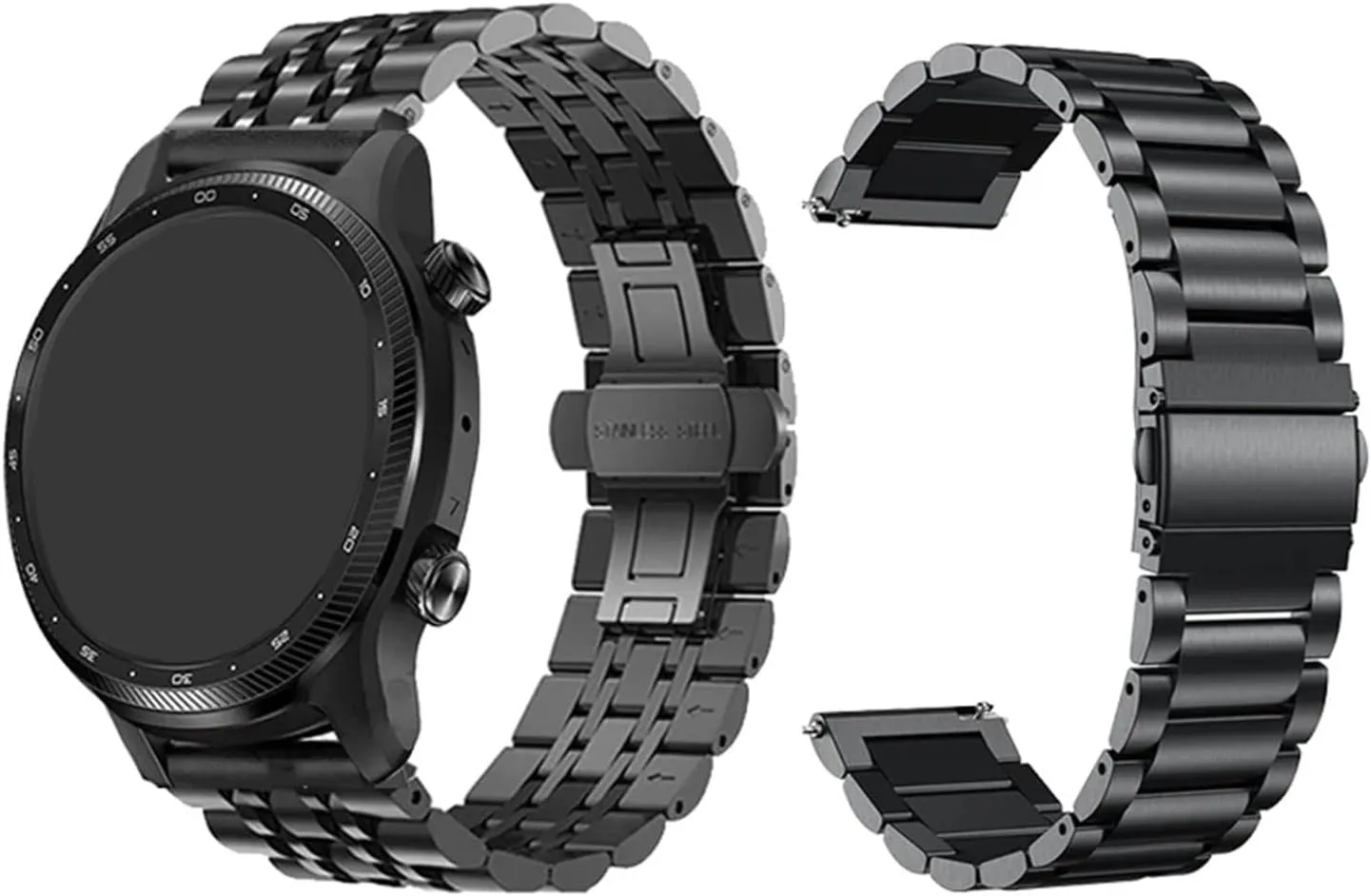 Metal Stainless Steel Strap Fit For TicWatch Pro 3 Ultra GPS Smart Watch Band For TicWatch E3/GTX Watchband Bracelet Accessories