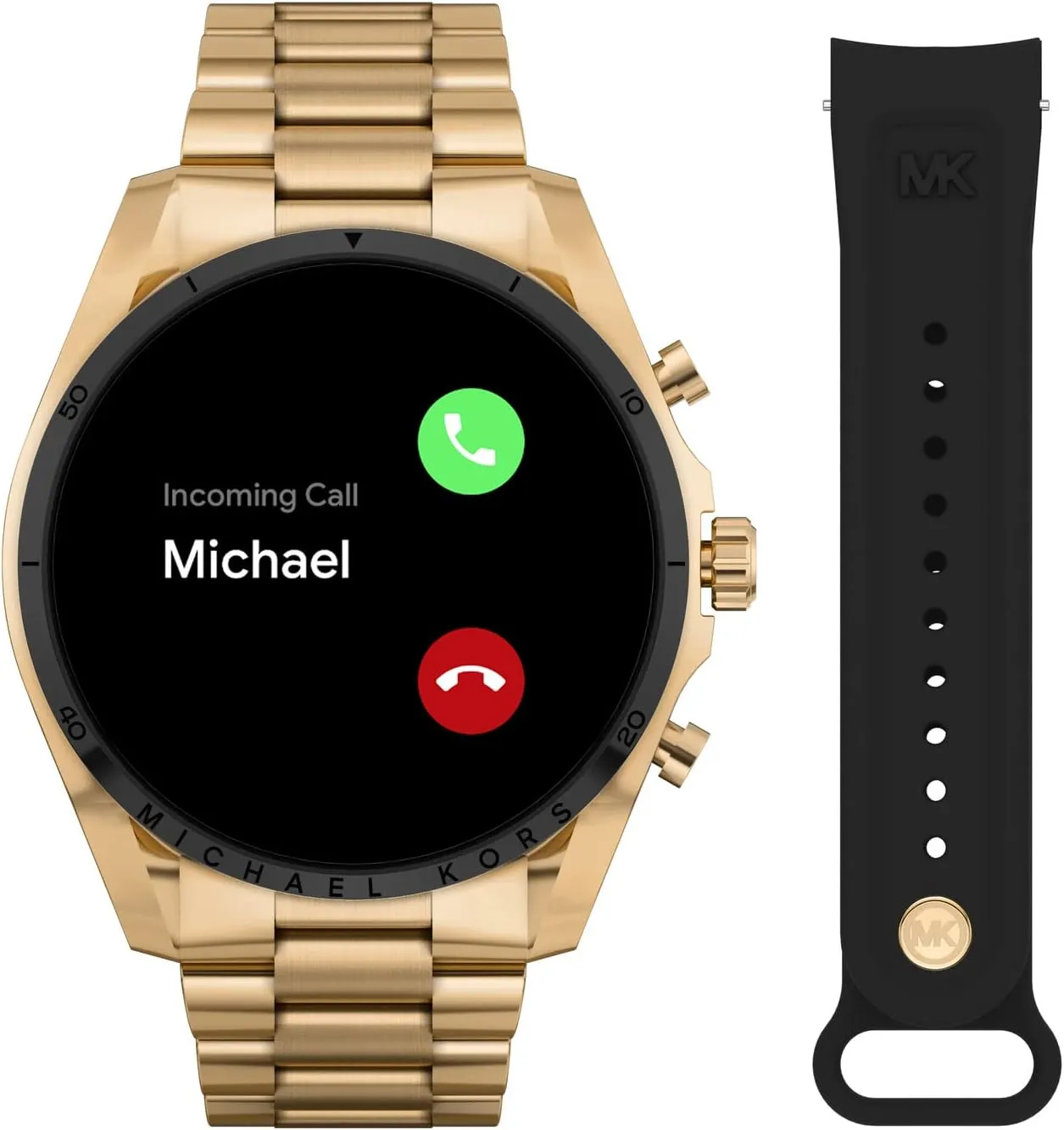 Michael Kors Men's or Women's Gen 6 44mm Touchscreen Smart Watch with Alexa Built-In, Fitness Tracker, Sleep Tracker, GPS, Music Control, Smartphone Notifications (Model: MKT5138V)