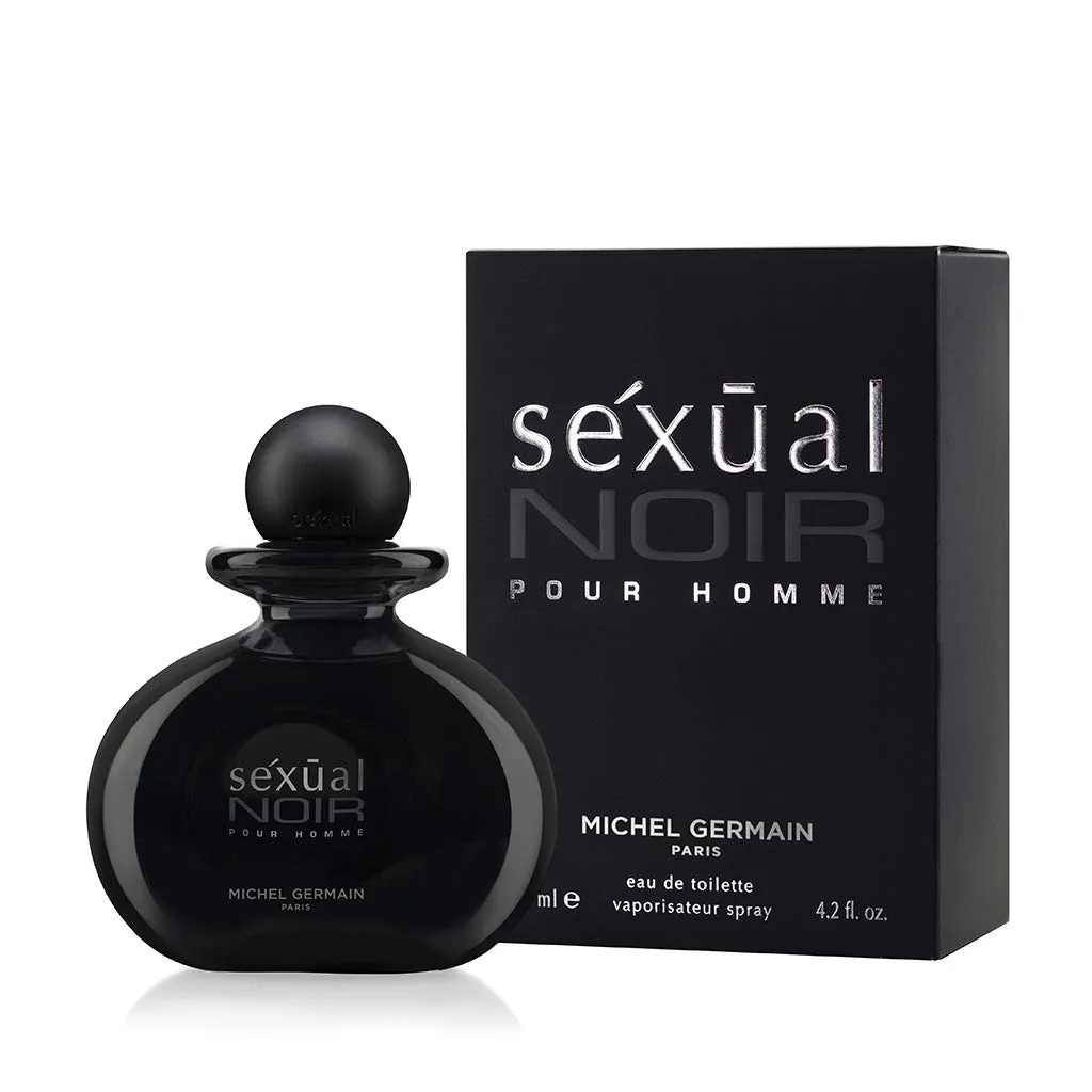 Michel Germain Sexual Noir Pour Homme Eau de Toilette Spray, Top Notes of Italian Bergamot, Crisp Grapefruit, Cardamom, Mysterious Dark Natural Oils