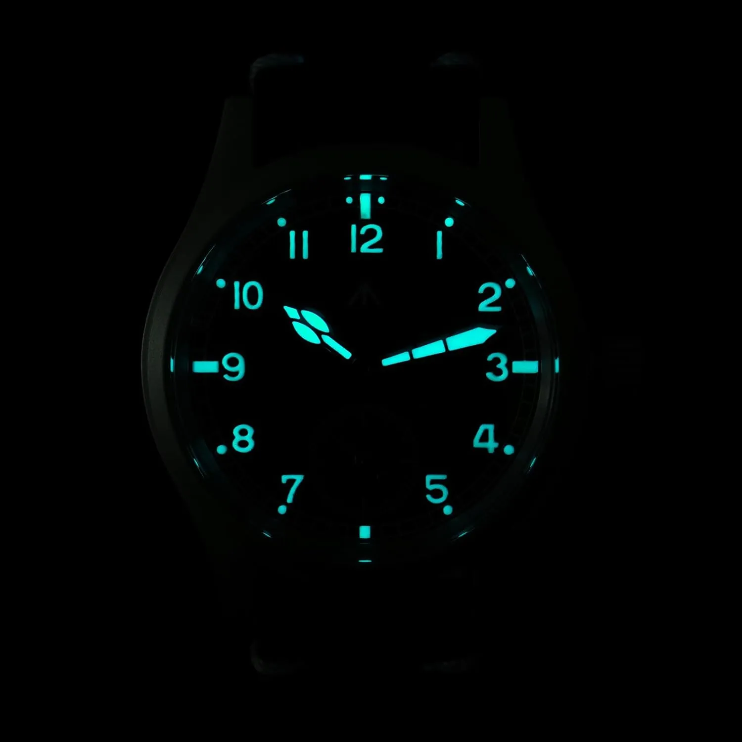 Militado D12 Military Mens Watch VD78 Quartz Sapphire Crystal C3 Super Luminous 36mm Dial Military-Style Dress Watches, 100M Waterproof