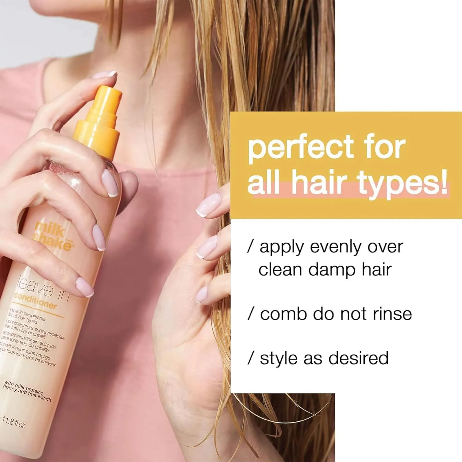 milk_shake Leave-In Conditioner Spray Detangler for Natural Hair