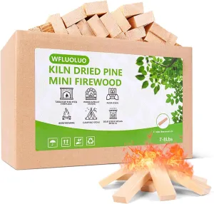 Mini Firewood 5'' Lengths Pine Kiln Dried Firewood Great Solo Stove Accessories Tool Prefect for Solo Stove Mesa and Mesa XL,Tabletop Fire Pit,Wood Stove Accessories,Pizza Oven Wood