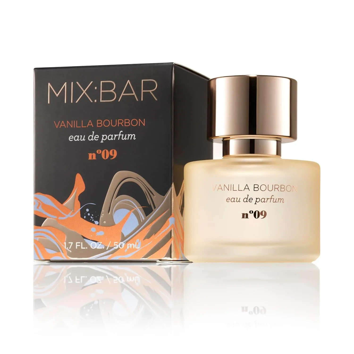 MIX:BAR Vanilla Bourbon EDP Eau De Perfum - Long-Lasting Perfume for Women & Everyday Wear, Paraben Free, Clean Ingredients, Fragrance - Spray 1.7 fl oz