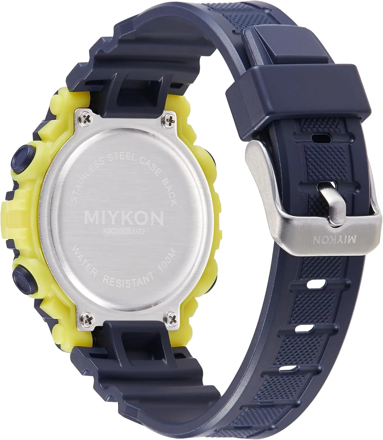 Miykon Womens Sports Digital Watch - Lightweight Shockproof, Super Illuminator, Stopwatch and Timer, Alarm, Dual Time, 24hr Military Time, 100M Water Resistant
