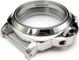 MODJUEGO 44mm Stainless Steel Watch Case Shell for Eta 6497/6498 Seagull ST36 Movement
