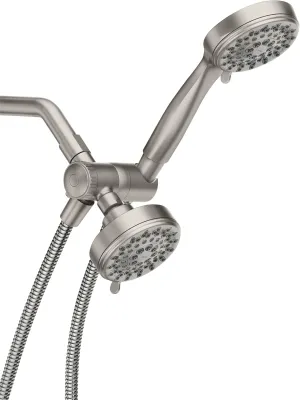 Moen Ignite Brushed Nickel Five-Function 3-3/4" Diameter 5-Function Shower Spray Head with Handheld Showerhead, 20016SRN