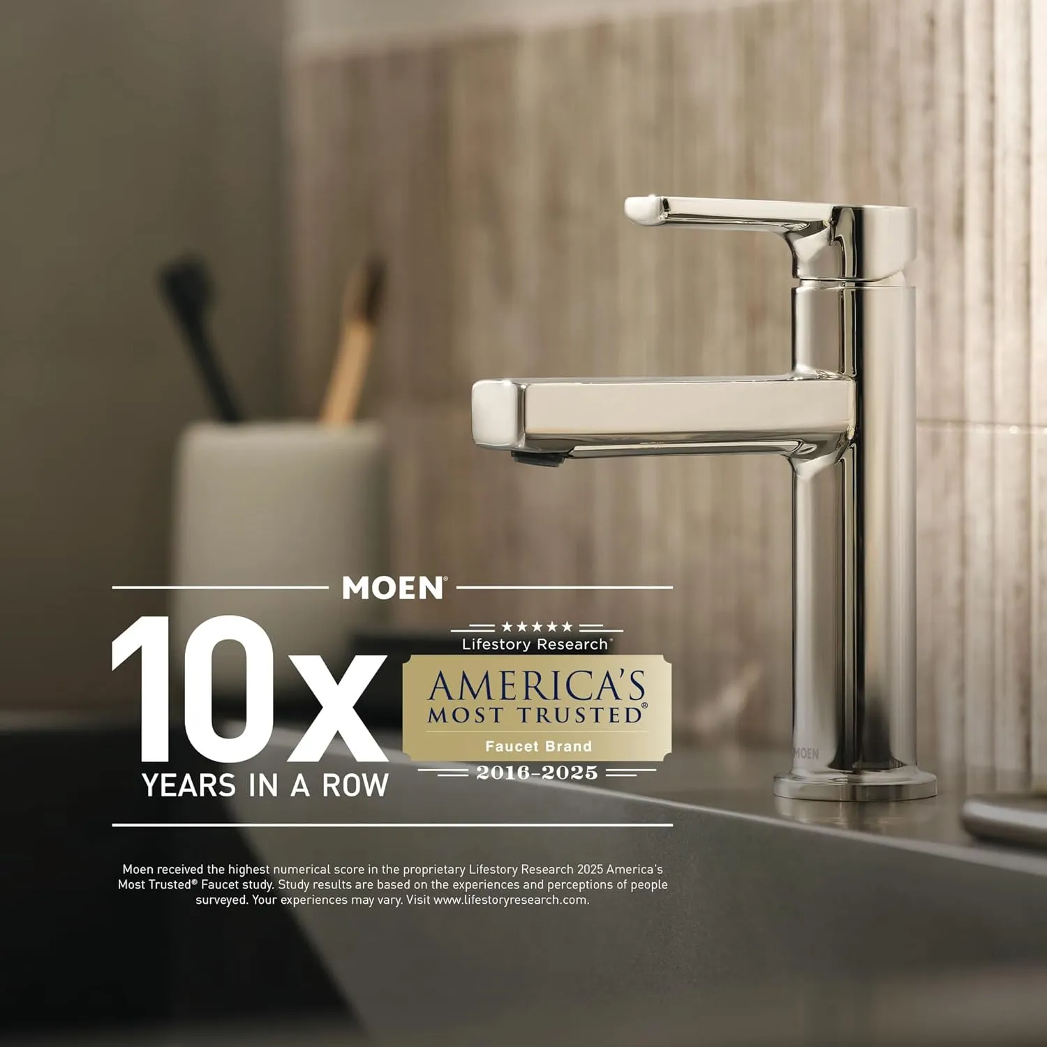 Moen Ignite Brushed Nickel Five-Function 3-3/4" Diameter 5-Function Shower Spray Head with Handheld Showerhead, 20016SRN