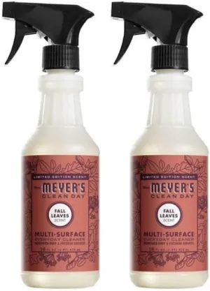MRS. MEYER'S CLEAN DAY Multi-Surface Everyday Cleaner, Fall Leaves, 16 Fl Oz (Pack of 2)