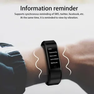 MSR Fitness Smart Sports Watch for Fitness Heart Rate, Blood Pressure, Sleep & Distance Tracker, Water & DUST Proof with USB Plug in Long Lasting Charger