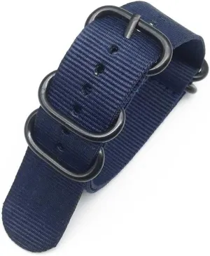 Multicolor Watch Strap Nylon Black Ring Buckle 18mm 20mm 22mm 24mm Striped Waterproof Replace Watch Accessories for Man Women