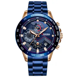Multifunctional Waterproof Luminous Sports Steel Band Watch