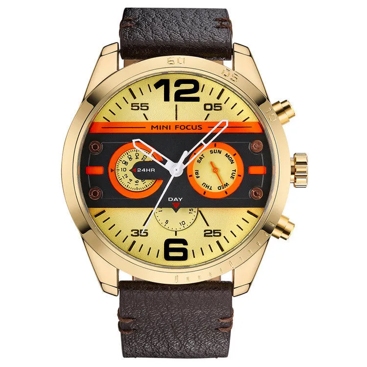Multifunctional Waterproof Men's Quartz Watch