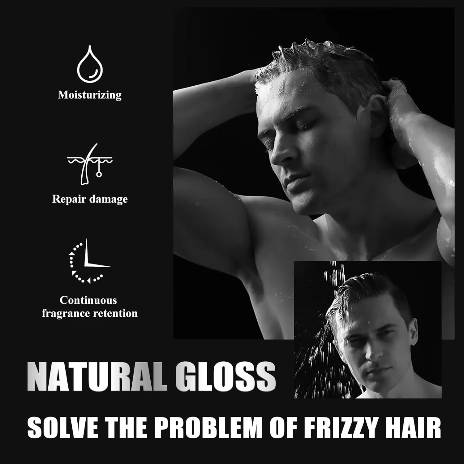Natural Plant Protein Hair Thickening Spray,Fluffy Volumizing Hair Spray,Magic Volume Hairspray,Hair Thickener Spray,Protein Spray For Hair,Non Sticky Hair Spray For Volume (100 ml,2PCS)