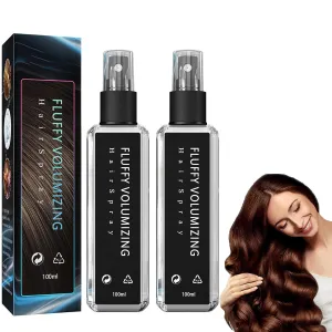 Natural Plant Protein Hair Thickening Spray,Fluffy Volumizing Hair Spray,Magic Volume Hairspray,Hair Thickener Spray,Protein Spray For Hair,Non Sticky Hair Spray For Volume (100 ml,2PCS)