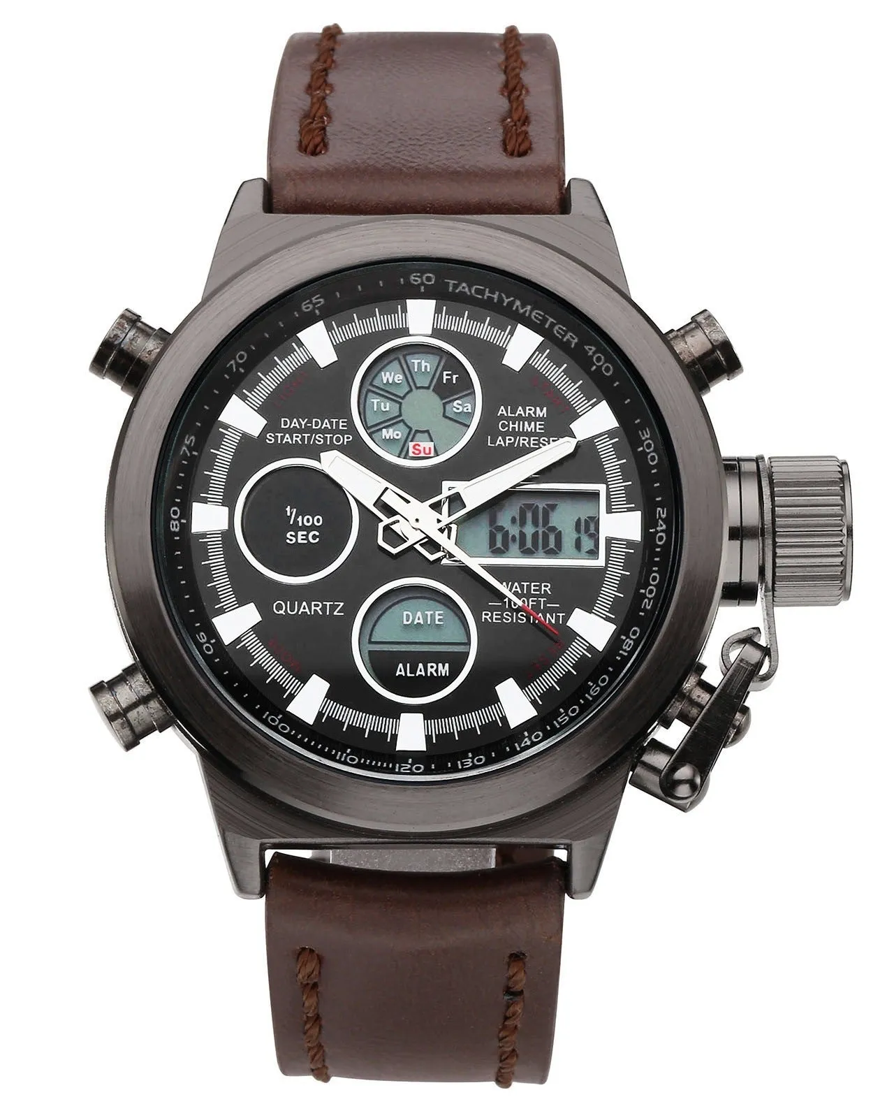 New Men's Belt Electronic Watch