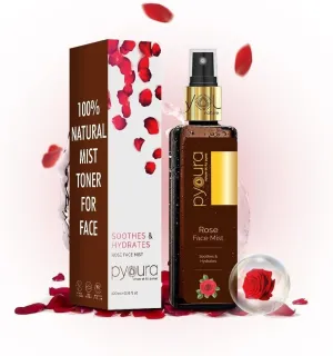 New Rose Water Face Mist 100ml for Dry Skin, 100% Organic Natural Toner for Glowing, Hydrated Skin and Open Pore Tightening, Unisex Toner Spray for Face for Women & Men
