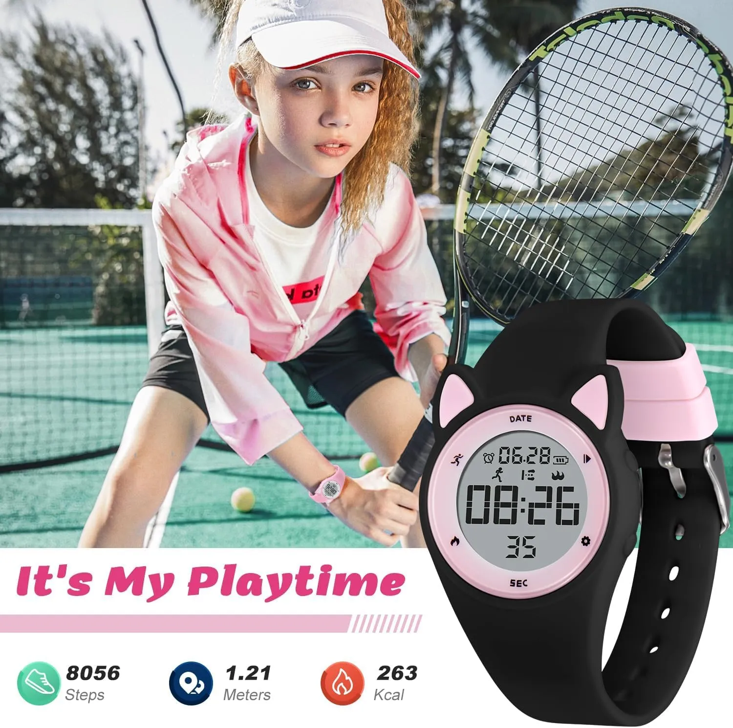 NN BEN NEVIS Kids Watch, Digital Watch for Boys Girls, Sport Watch with Fitness Tracker, Alarm Clock, Stopwatch, No App and Waterproof, Watch for Kids Ages 5-12