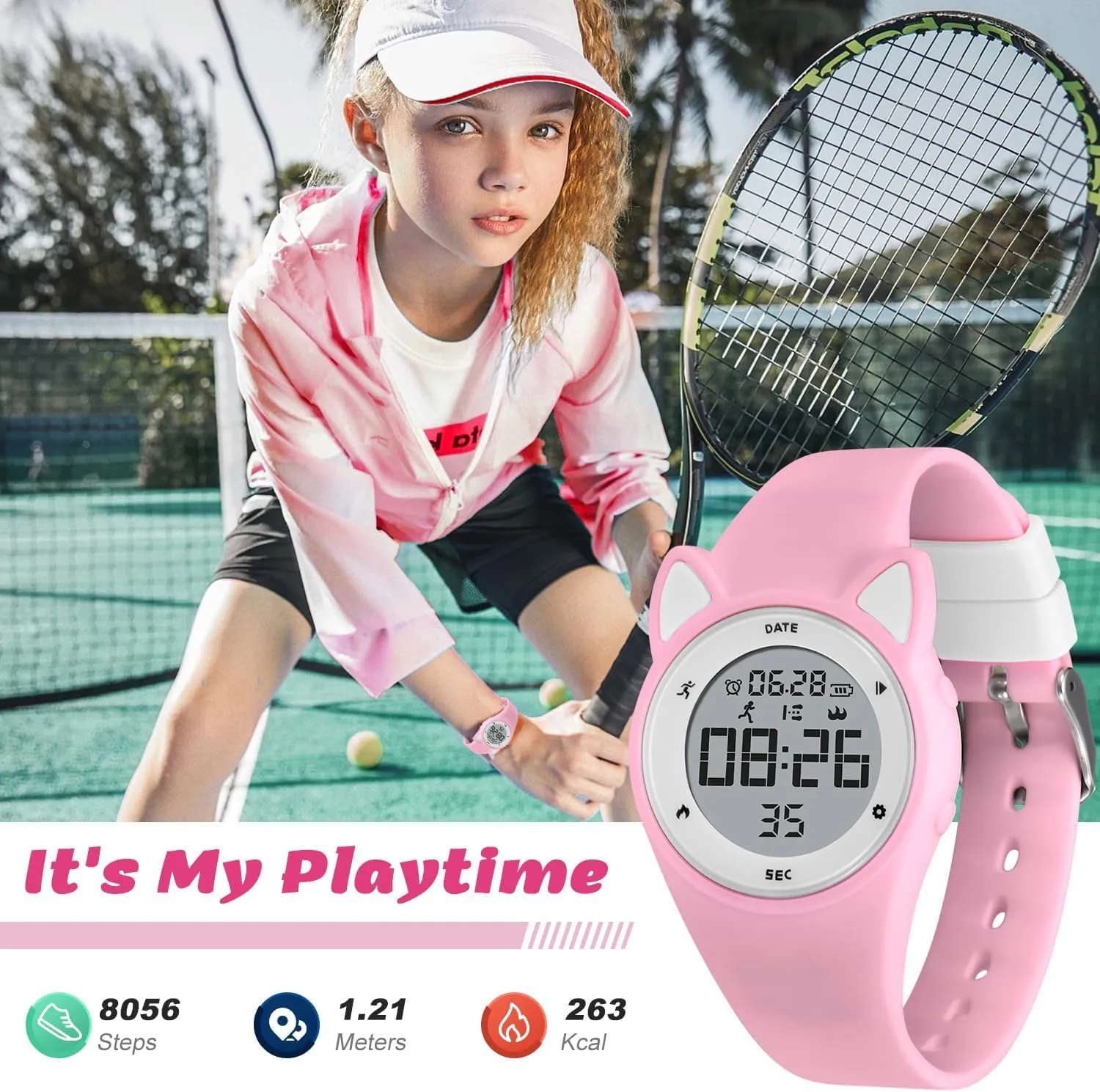 NN BEN NEVIS Kids Watch, Digital Watch for Boys Girls, Sport Watch with Fitness Tracker, Alarm Clock, Stopwatch, No App and Waterproof, Watch for Kids Ages 5-12