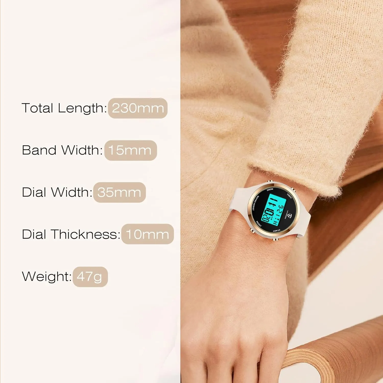 NN BEN NEVIS Watches for Women, Digital Watch Womens Outdoor Sport with Alarm/Stopwatch/Chronograph/Back Light, Gifts for Teen Girls/Women