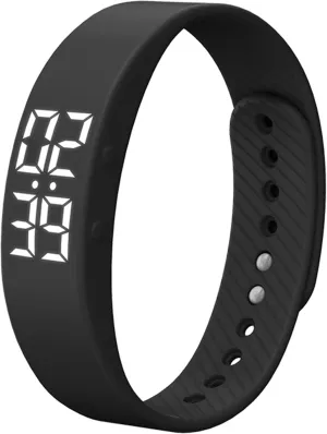 Non-Bluetooth Fitness Tracker Watch Pedometer Digital Step Counter Calorie Counter Distance Activity Tracker Alarm LED Backlight Sports Fitness Watch with IP65 Water Resistance