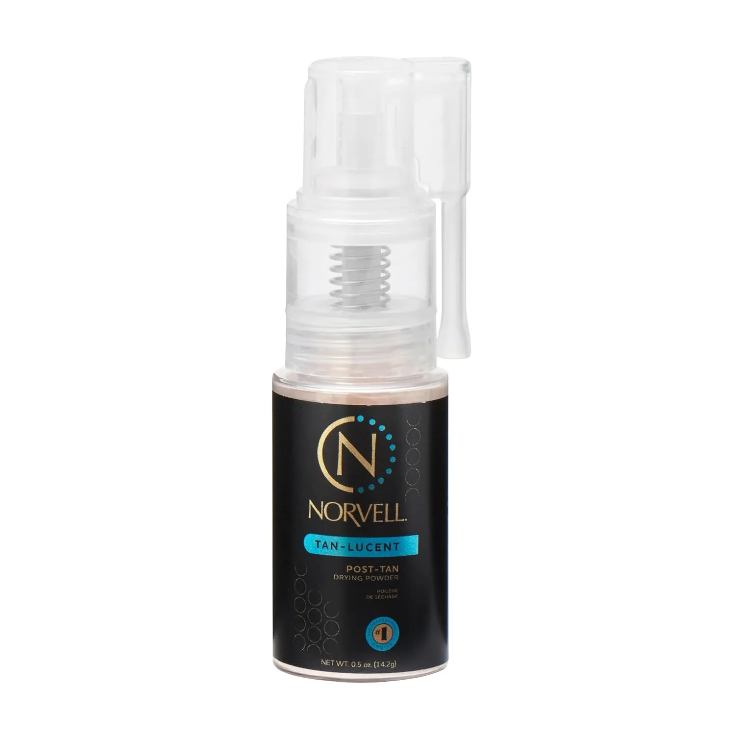 Norvell Post Sunless Tan-Lucent Talc Free Tinted Drying Powder for Flawless Spray Tan, 0.5oz (14.2g)