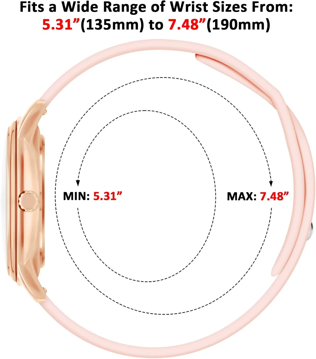 Nurse Watch for Nurse Medical Professionals Students Women Men, 50M Waterproof 12/24 Hour Military Time Luminous Easy Read Dial, Second Hand Watch for Nursing