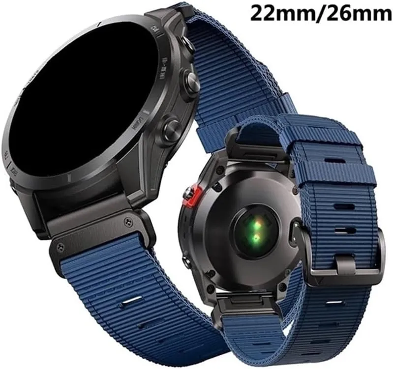 Nylon Strap Fit for Garmin Fenix 7X Pro 7 EPIX 6X 5X 5 3 HR Tactix 7 Pro