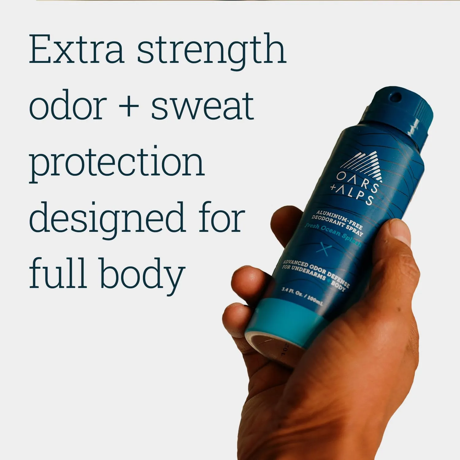 Oars   Alps Spray Deodorant for Men and Women, Aluminum Free Deodorant and Full Body Spray, Fresh Ocean Splash, 2 Pack
