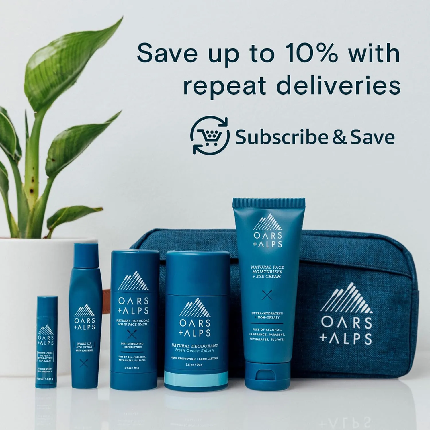 Oars   Alps Sunscreen Spray for Face & Body, SPF 50 Spray Sunscreen Infused with Vitamin C & Antioxidants, No White Residue, Water & Sweat Resistant, All Skin Types, Lightweight, Hydrating, 6oz, 2pk