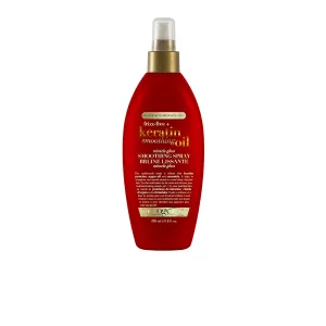 OGX Frizz-Free   Keratin Smoothing Oil Miracle Gloss Spray, 5 in 1, De-frizz & Shiny Hair, Argan Oil