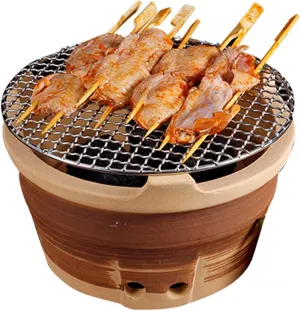 Old-Fashioned Barbecue Stove, Camping Wood Stove，Charcoal Stove, Household China-Style hot Pot Stove, tandoor, Commercial Clay Barbecue and Tea Stove，for Outdoor Cooking Picnic(Small)