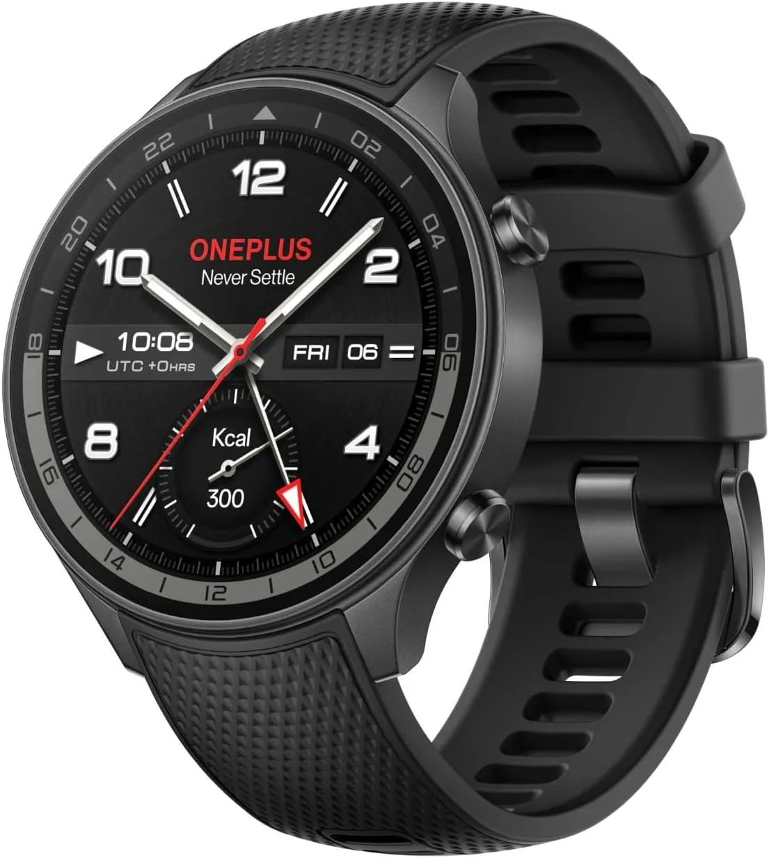 OnePlus Watch 2R, 32GB, Sleep Monitor, Heart Rate Tracking, Smartwatch with Fitness Insights,100-Hour Battery, 1.43'', Bluetooth WiFi, Gunmetal Gray