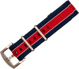 Original Collection Military-Style Waterproof Watch Strap, Fits All Timepiece Brands, Durable Nylon Wristwatch Accessories with Stainless Steel Buckle