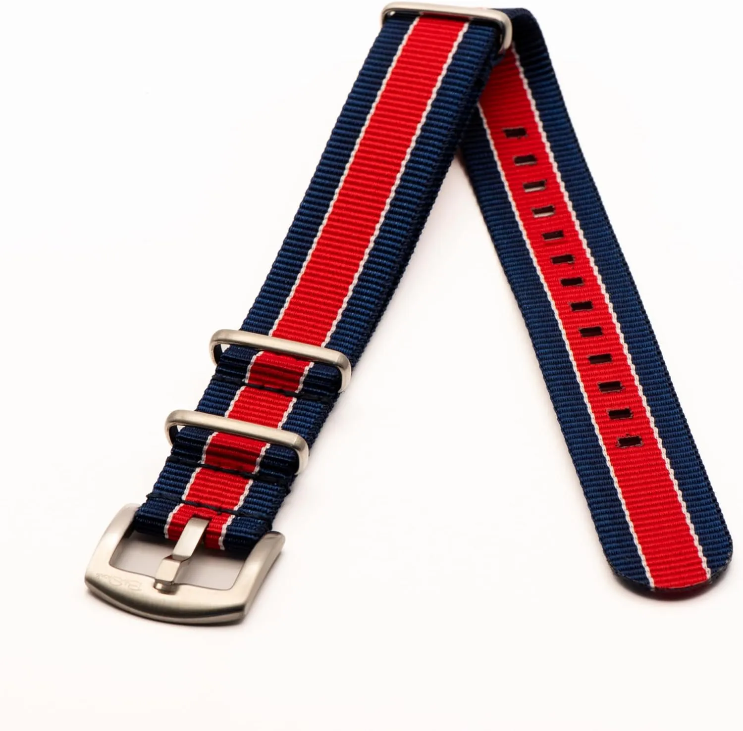 Original Collection Military-Style Waterproof Watch Strap, Fits All Timepiece Brands, Durable Nylon Wristwatch Accessories with Stainless Steel Buckle