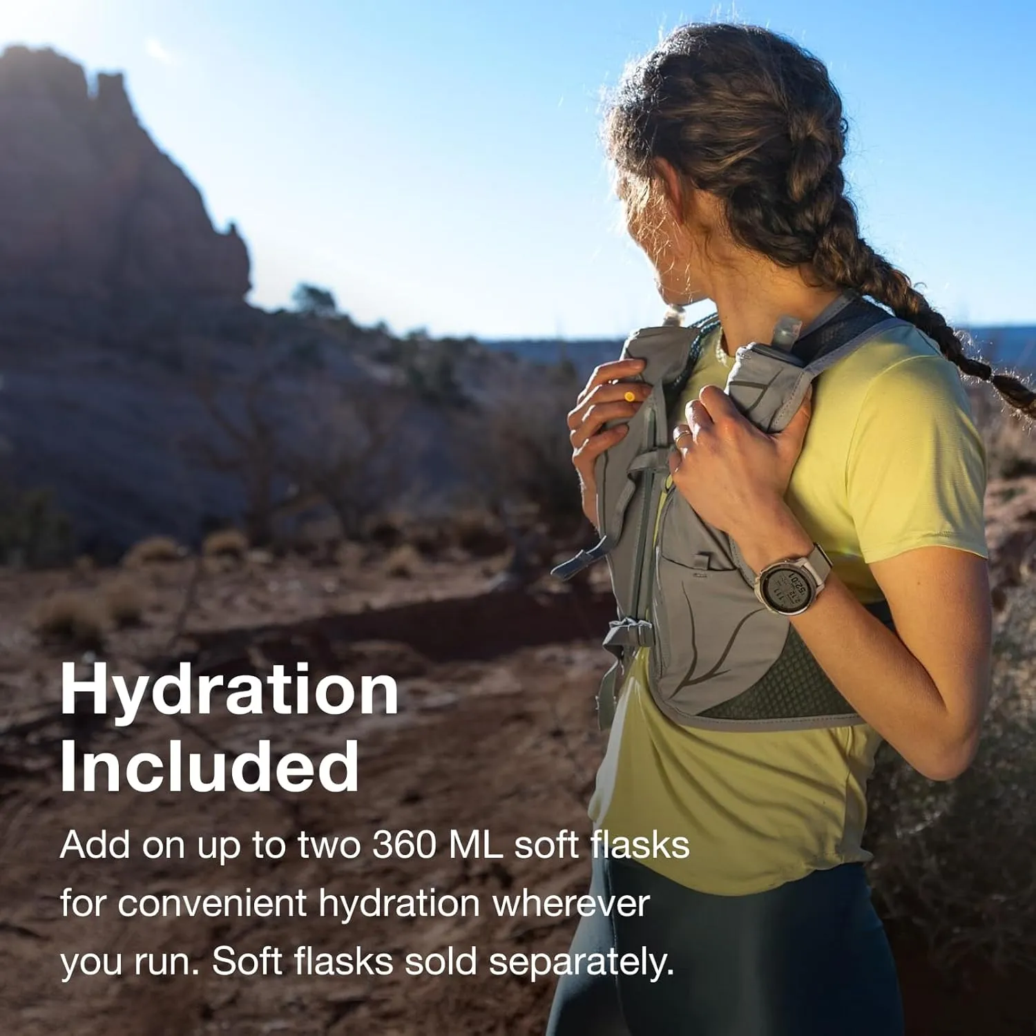 Osprey Duro LT Men's Running Hydration Vest with Hydraulics Soft Flasks