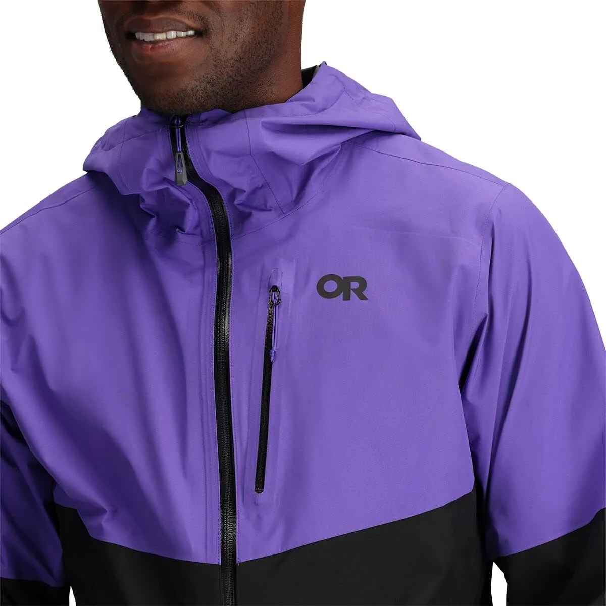 Outdoor Research Men’s Foray II Jacket – Waterproof & Windproof Hooded Rain Coat