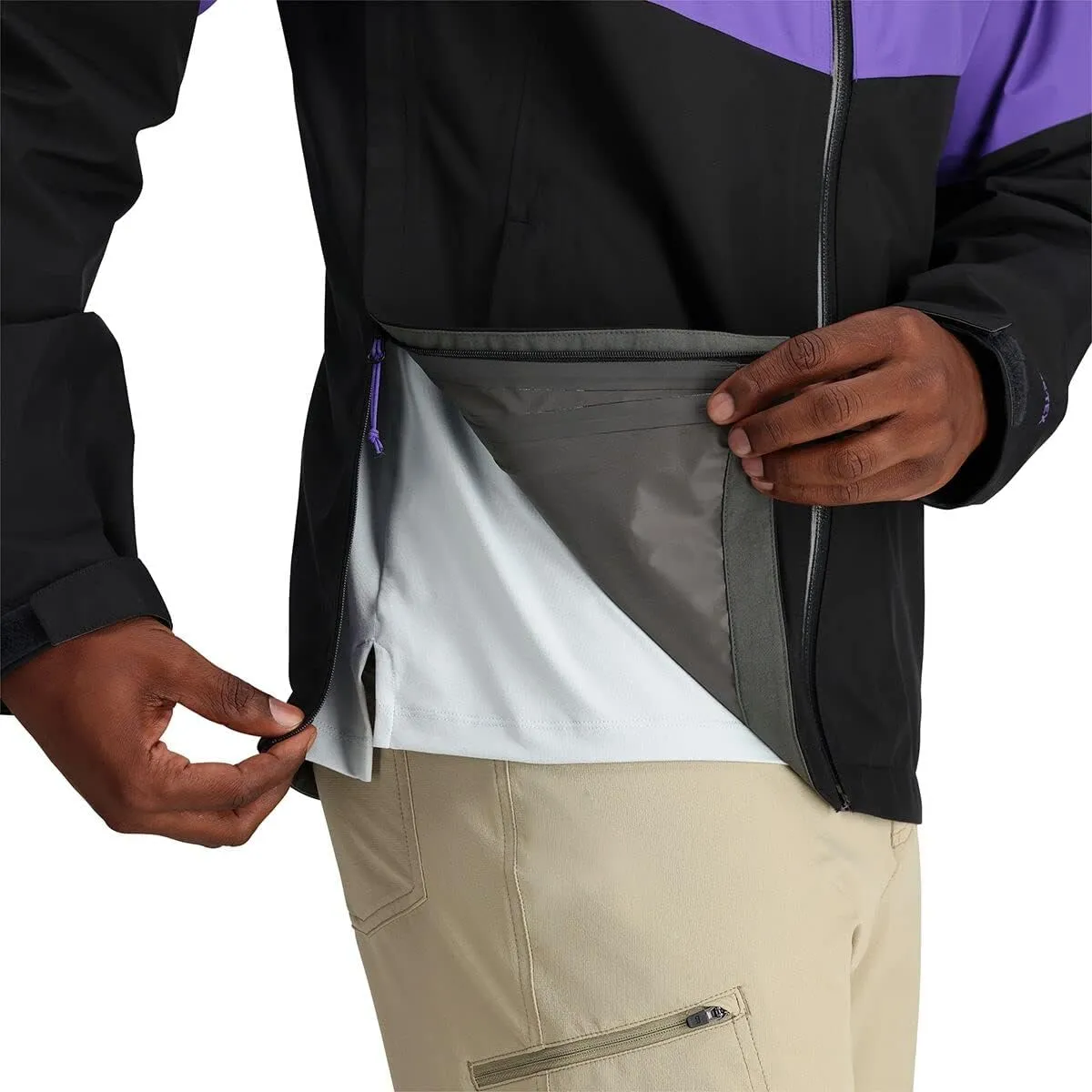 Outdoor Research Men’s Foray II Jacket – Waterproof & Windproof Hooded Rain Coat