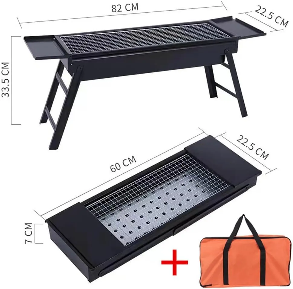Outdoor Smokeless Barbecue Grill Rack for Home Folding Multifunctional Charcoal Grill Stove