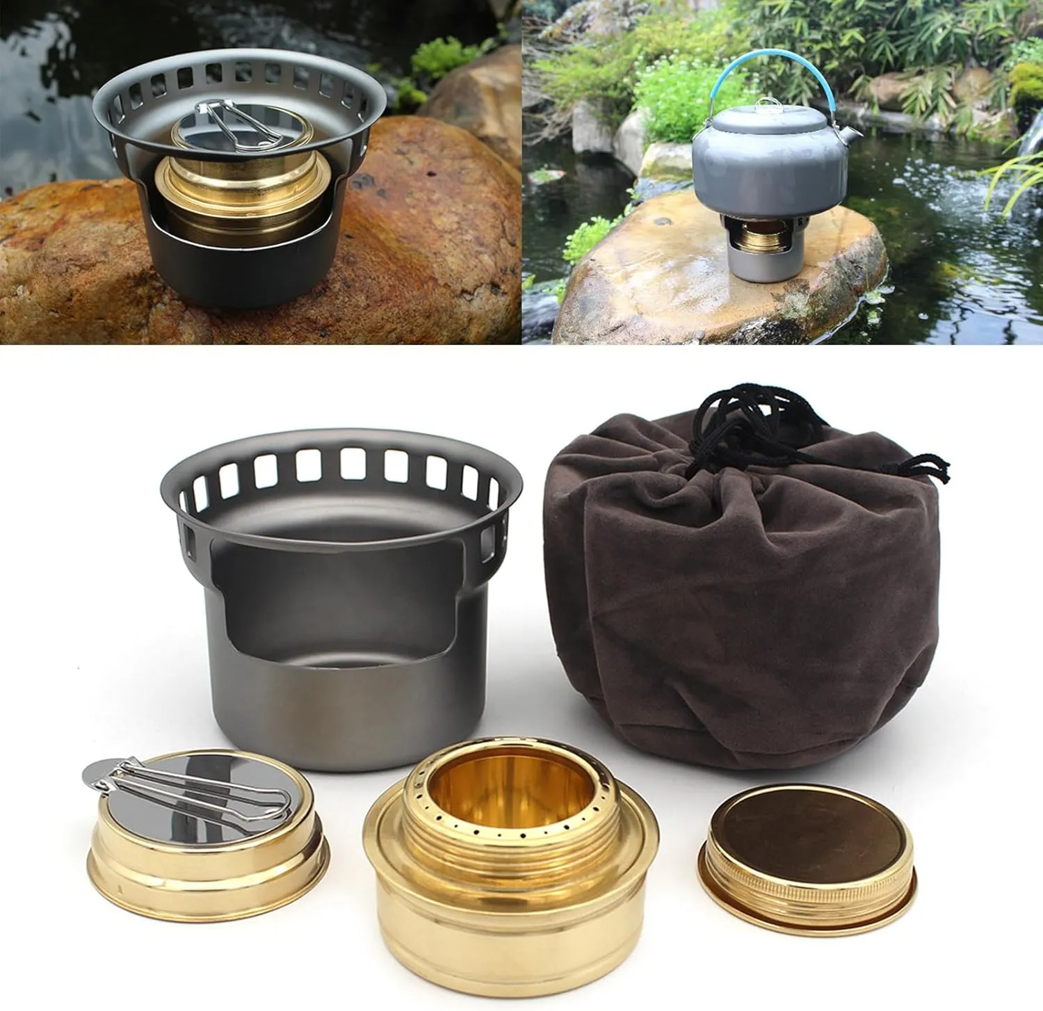 Outdoor Windproofs Campings Stove Light Weights Liquid Alcohols Stove Burners Furnaces Outdoor Picnics Cooking Stove