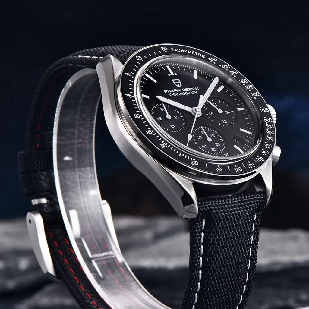 Pagani Design 1701 V6 Moon Wristwatch Homage Men's Quartz Chronograph Watches VK63 Movement Stianless Steel Construction 100M Waterproof Fashion Sport Watch